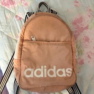 Adidas Coral and Gray Backpack